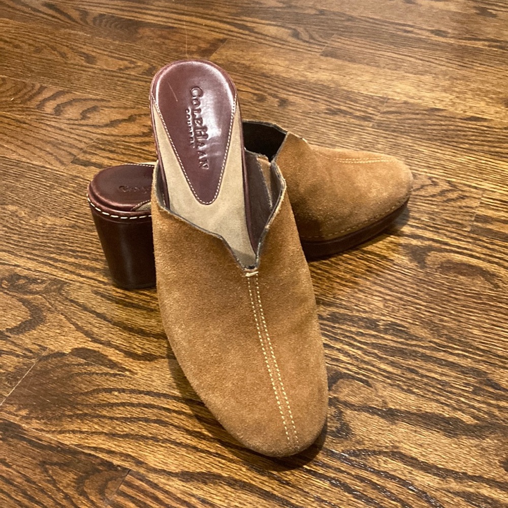 Cole Haan country leather clog shoes. Women size 6.5. Nice pre-loved condition.